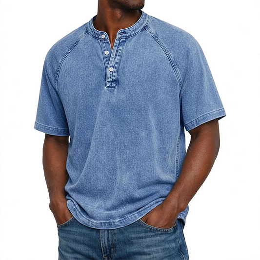⭐ Oltre 5.000 recensioni positive!💎Camicia casual da uomo a maniche corte con collo alla mao