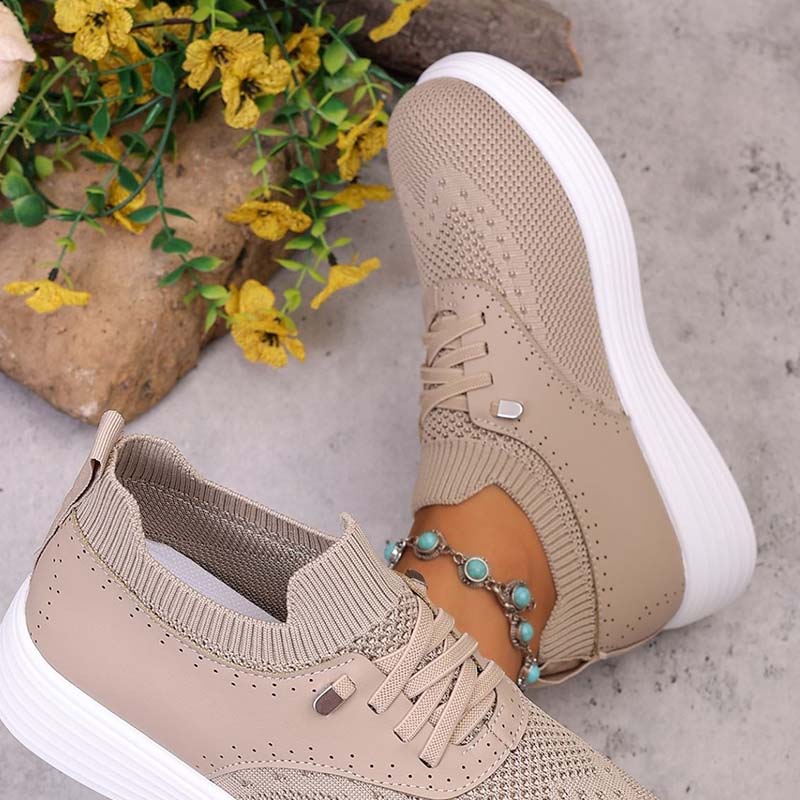 👟✨ Tênis feminino respirável slip-on confortável leve para caminhada diária