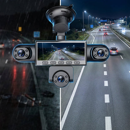 🚗📹 Câmera Veicular HD 1080P com 5 Câmeras – Proteção completa do seu carro com visão panorâmica e gravação contínua
