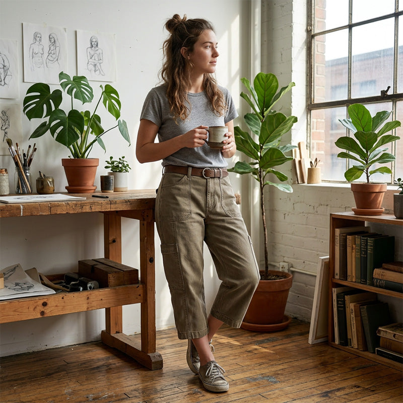 👖 SCONTO DEL 50% IN QUESTO MOMENTO! 🌿 Pantaloni cargo casual da donna – Tasche capienti, tessuto traspirante e vestibilità comoda – Comodità per tutti i giorni, perfetti per la bella stagione ✨