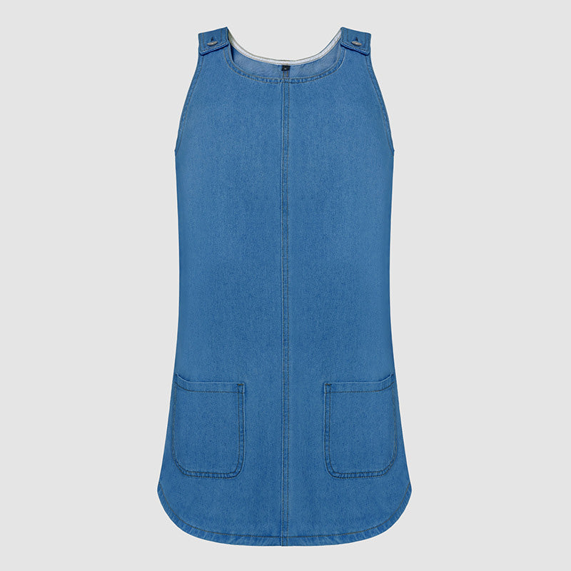 🔥 Il look più di tendenza di quest'estate! Salopette casual in denim da donna