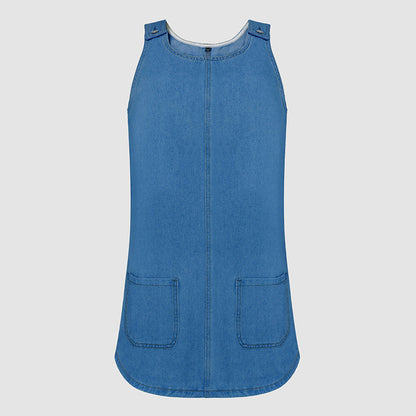 🔥 Il look più di tendenza di quest'estate! Salopette casual in denim da donna