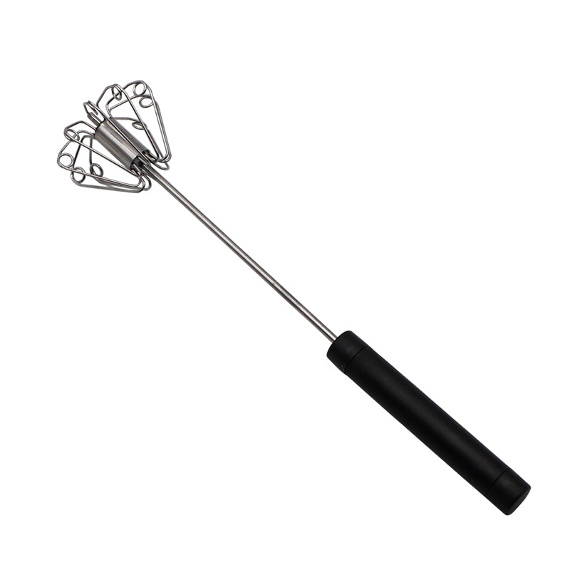 🥚 Prático ajudante de cozinha! Batedor de pressão com cabo antiderrapante, resistente à ferrugem e durável por baixo preço!