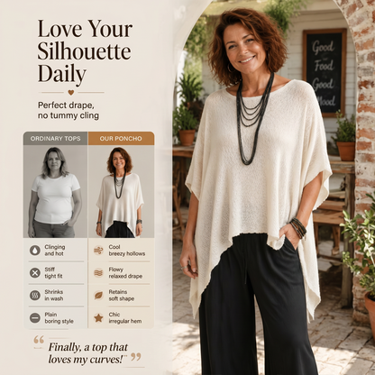 Top in maglia da donna con maniche a pipistrello traforate