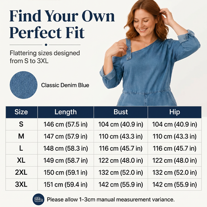 Women's Asymmetric Off-Shoulder Denim Jumpsuit