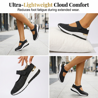 Scarpe con plateau e aperture laterali traspiranti da donna