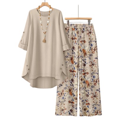 🌸 Conjunto Boho de Verão Feminino de 2 Peças – Leve, Fluido e Estilo Chic Descontraído