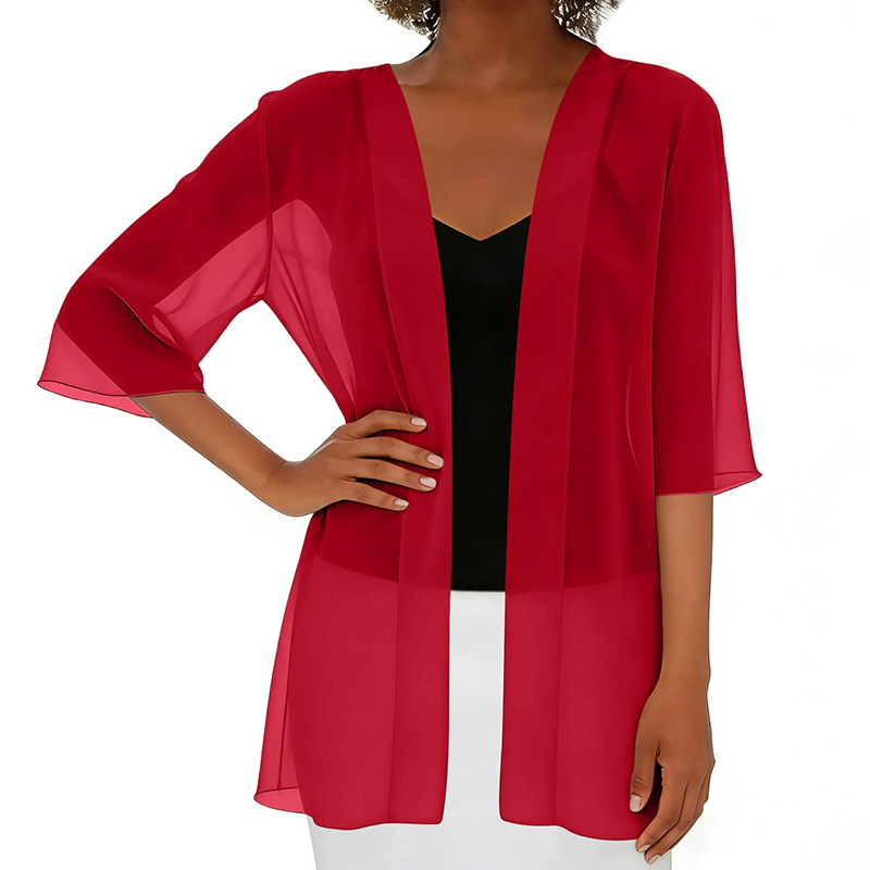 🌟 Casaco de malha leve, transparente e aberto – arejado, versátil e perfeito para usar em camadas – ideal para dias quentes, praia e lazer – look feminino com uma transparência elegante
