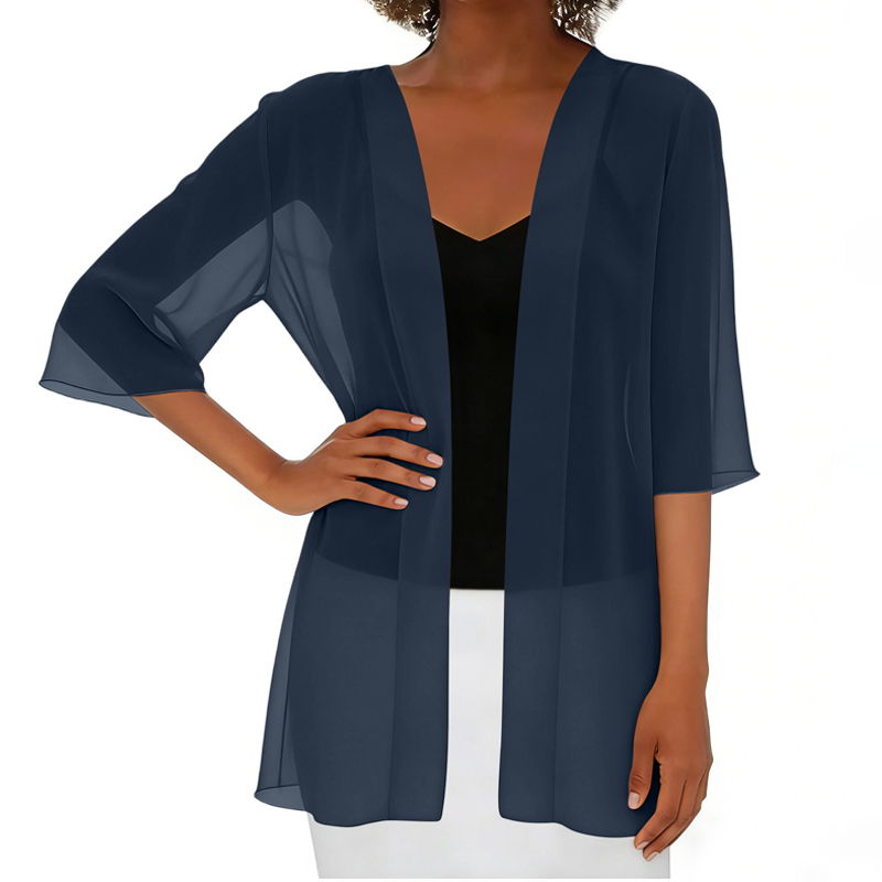 🌟 Casaco de malha leve, transparente e aberto – arejado, versátil e perfeito para usar em camadas – ideal para dias quentes, praia e lazer – look feminino com uma transparência elegante