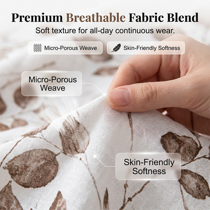 🌿 Conjunto Feminino 2 Peças Estampado Botânico – Confortável, Elegante e Perfeito Para o Dia a Dia