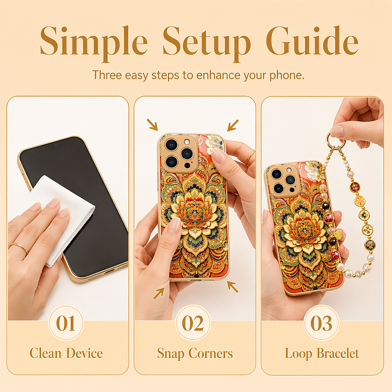 ✨Capa de celular no estilo mandala chinesa