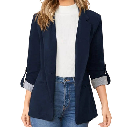 ☀️🧥Novidades - Blazer tipo cardigã elegante – Caimento suave e estilo versátil, do ambiente de trabalho à noite