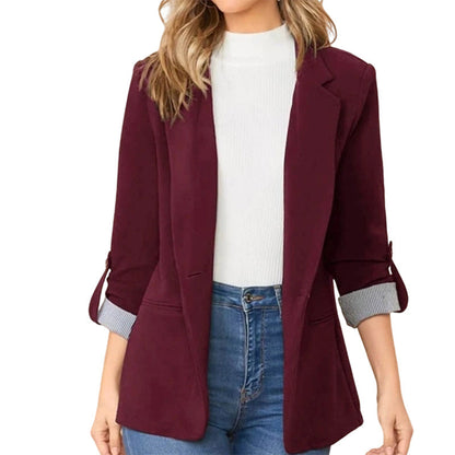 ☀️🧥Novidades - Blazer tipo cardigã elegante – Caimento suave e estilo versátil, do ambiente de trabalho à noite