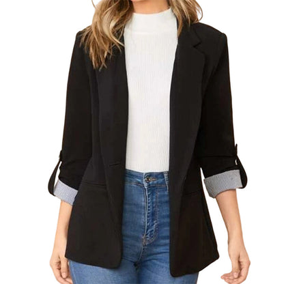 ☀️🧥Novidades - Blazer tipo cardigã elegante – Caimento suave e estilo versátil, do ambiente de trabalho à noite