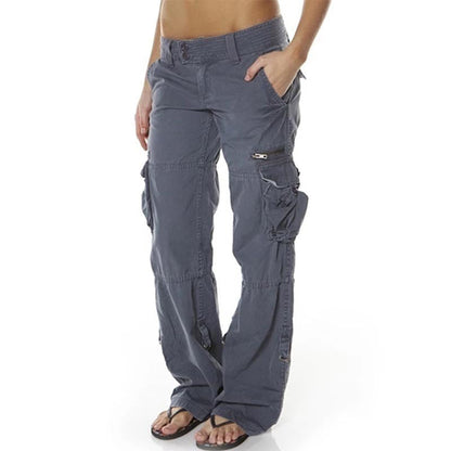 👖✨ Calça Cargo Feminina Wide Leg – Estilo vintage, conforto e bolsos espaçosos para o dia a dia
