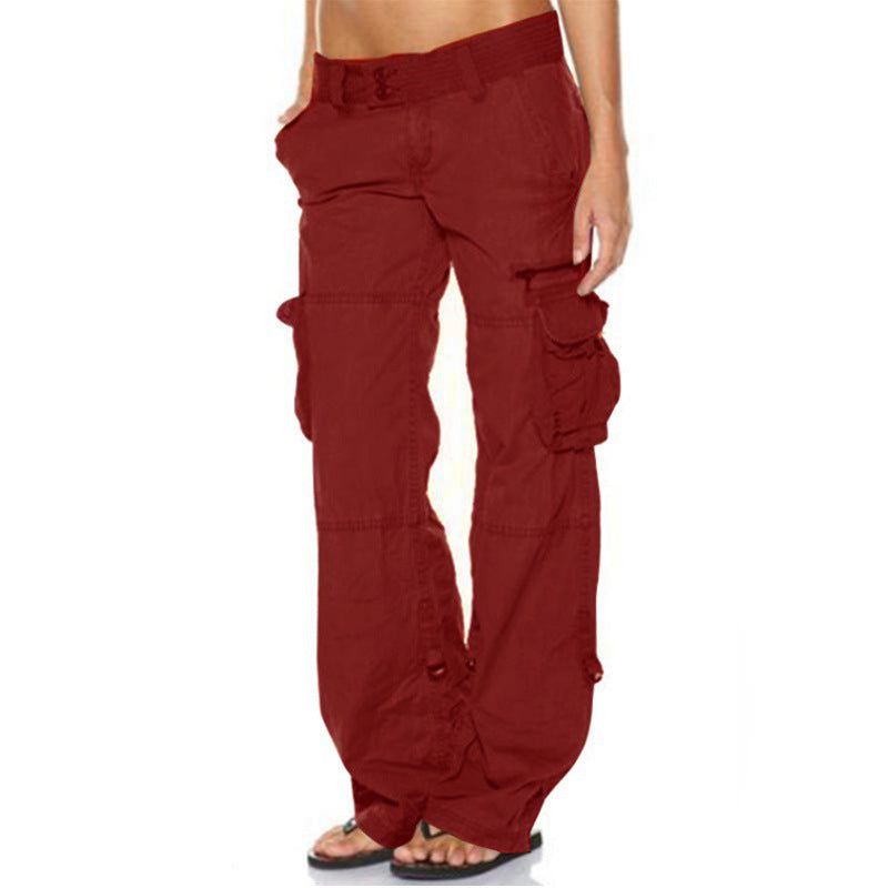 👖✨ Calça Cargo Feminina Wide Leg – Estilo vintage, conforto e bolsos espaçosos para o dia a dia