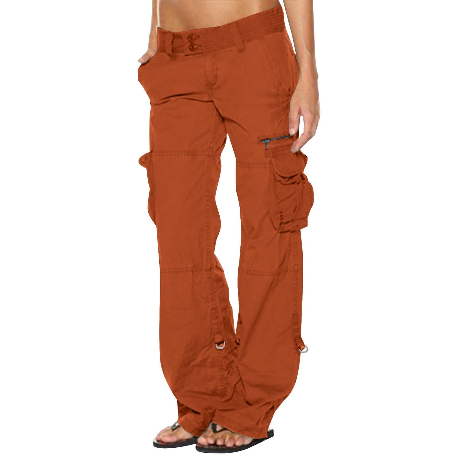 👖✨ Calça Cargo Feminina Wide Leg – Estilo vintage, conforto e bolsos espaçosos para o dia a dia