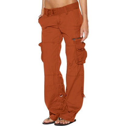 👖✨ Calça Cargo Feminina Wide Leg – Estilo vintage, conforto e bolsos espaçosos para o dia a dia