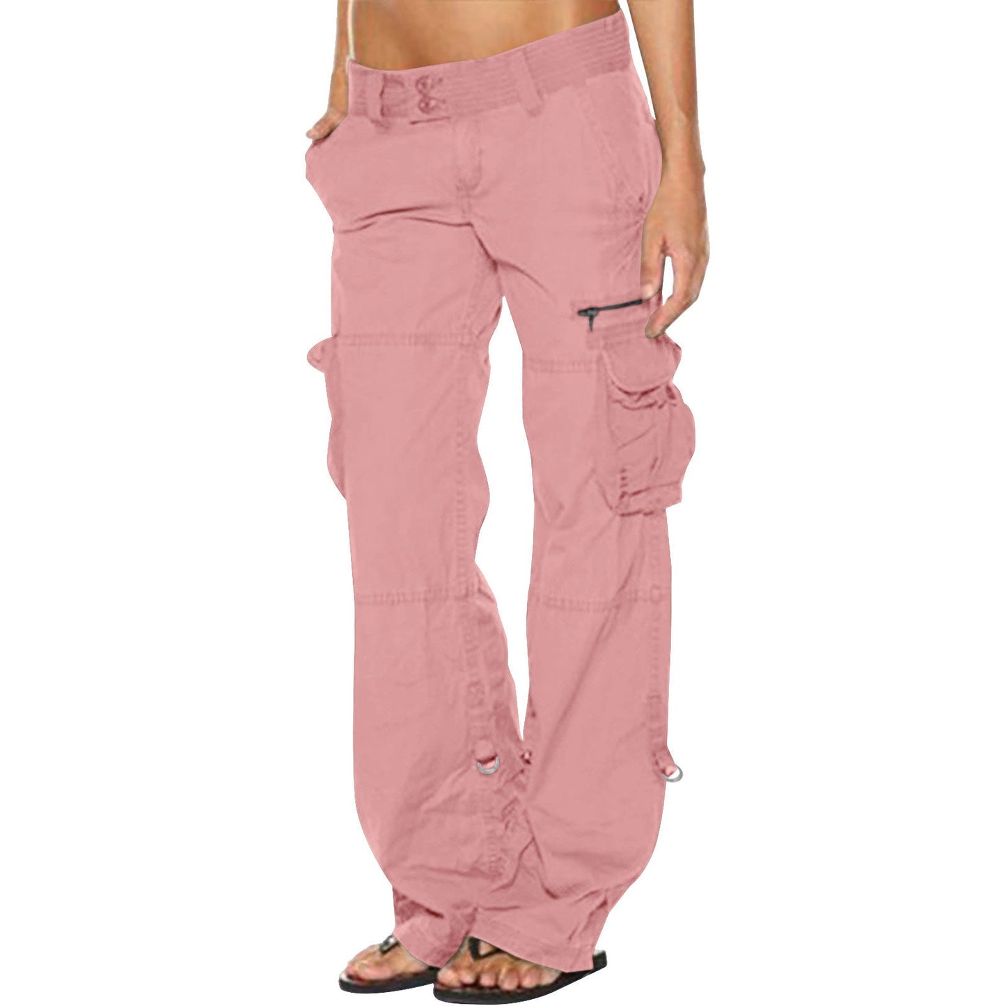 👖✨ Calça Cargo Feminina Wide Leg – Estilo vintage, conforto e bolsos espaçosos para o dia a dia
