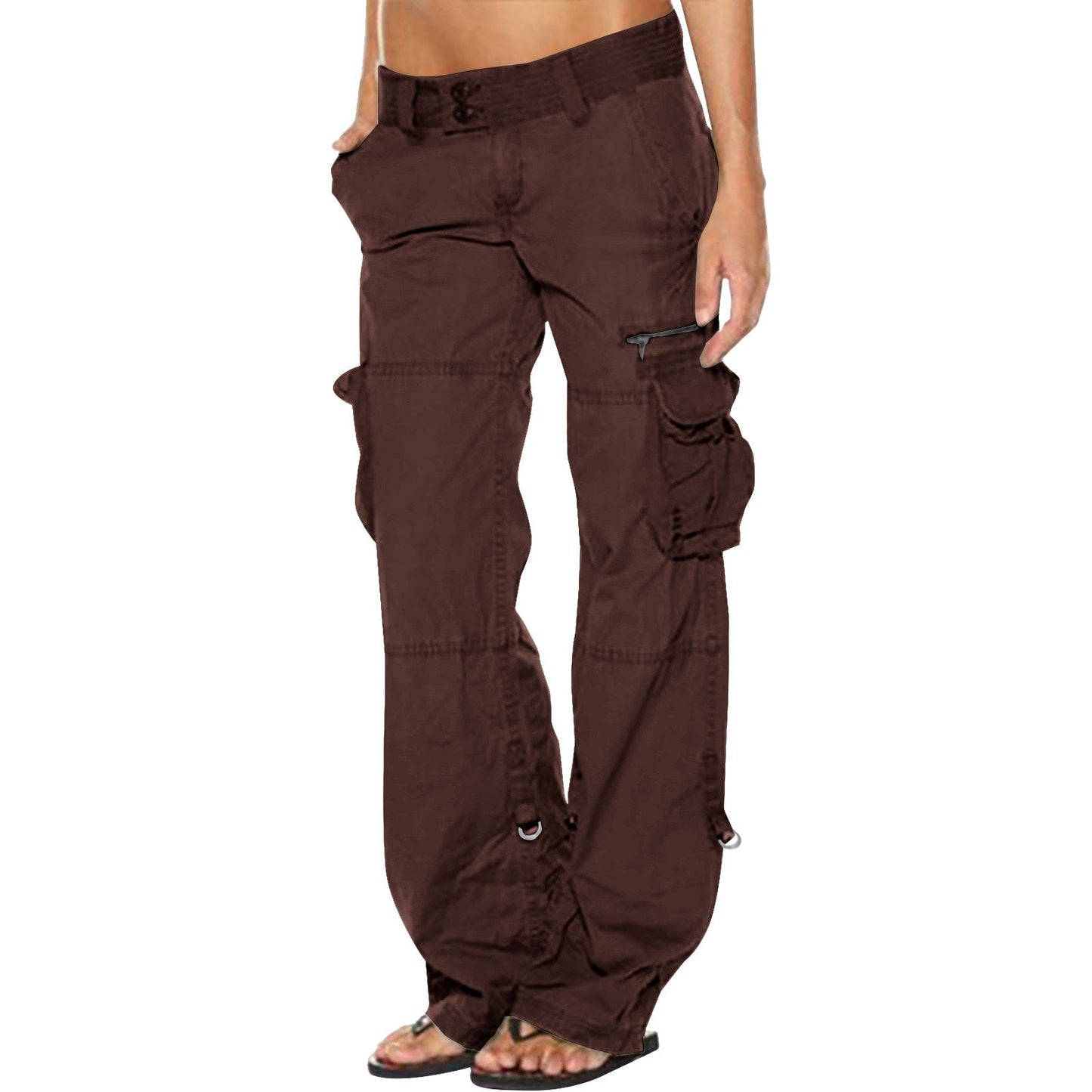 👖✨ Calça Cargo Feminina Wide Leg – Estilo vintage, conforto e bolsos espaçosos para o dia a dia