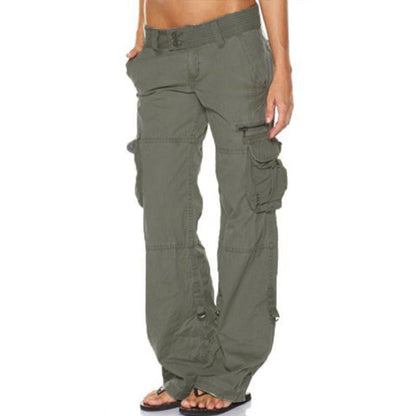 👖✨ Calça Cargo Feminina Wide Leg – Estilo vintage, conforto e bolsos espaçosos para o dia a dia