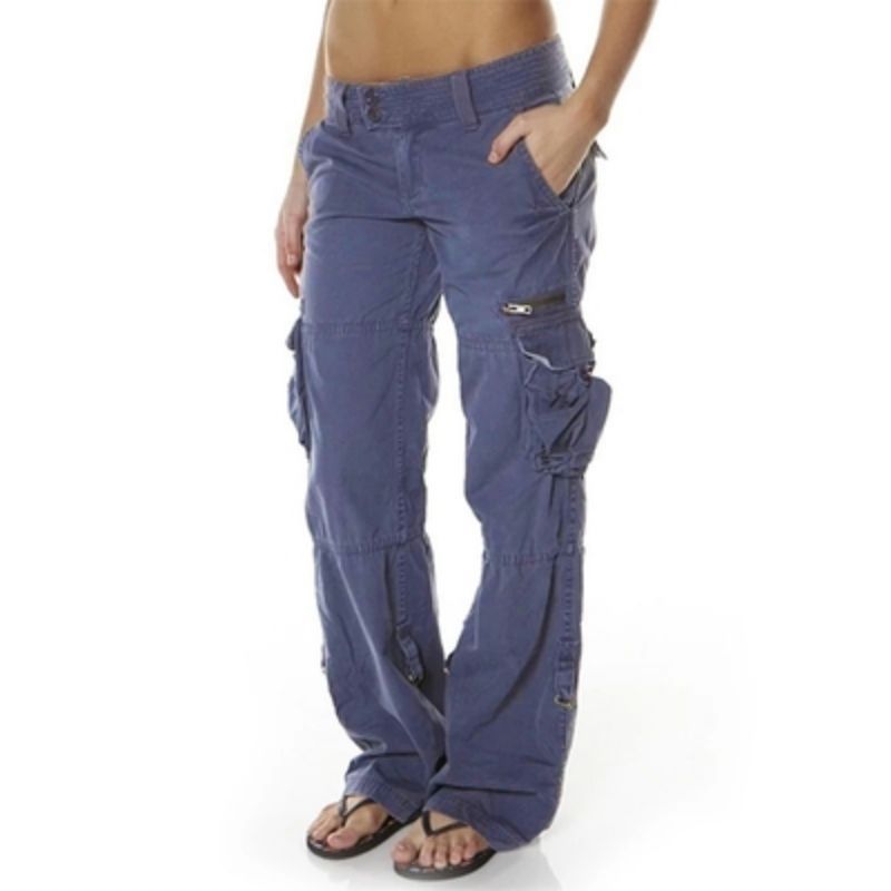 👖✨ Calça Cargo Feminina Wide Leg – Estilo vintage, conforto e bolsos espaçosos para o dia a dia