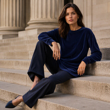 ✨ Easy Everyday Essential | Women’s Relaxed Crew-Neck Top