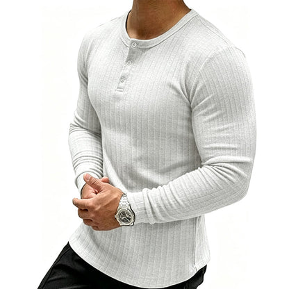 👕 NÃO É SÓ MAIS UMA CAMISETA | Henley Masculina Canelada -50%