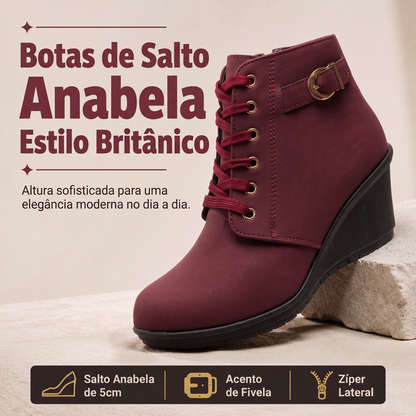 🔥 50% OFF HOJE! 👢 Botas Femininas com Salto Anabela Confortável – Elegantes, Versáteis e Perfeitas Para o Dia a Dia ✨