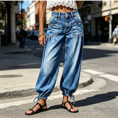 🔥 50% OFF HOJE! 👖  Calça Jeans Barril Feminina de Cintura Alta – Modelagem Moderna, Conforto Elástico e Ajuste Perfeito Para Valorizar Sua Silhueta ✨