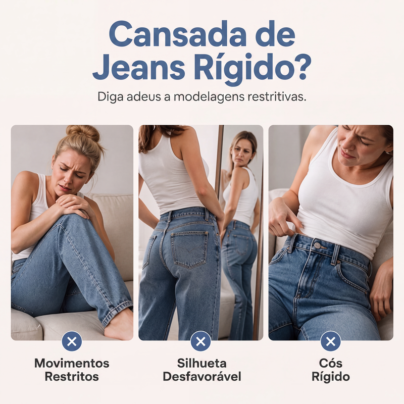 🔥 50% OFF HOJE! 👖  Calça Jeans Barril Feminina de Cintura Alta – Modelagem Moderna, Conforto Elástico e Ajuste Perfeito Para Valorizar Sua Silhueta ✨