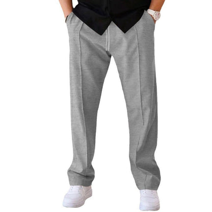 🏷️ Easy Fit, Everyday Style | Men's Drawstring Straight-Leg Pants