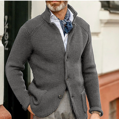 🔥Gratis levering-LANGERMET, TYKKERE CARDIGAN FOR MENN, VARM, UFORMELL JAKKE