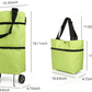 Handlepose sammenleggbar grønn pose