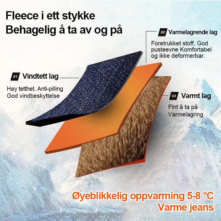 Løse, Stretchige, Rette Bukser i Denim for Menn - 🔥Kjøp 2 og få gratis frakt