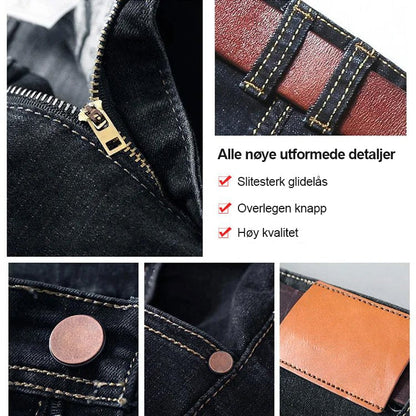 Løse, Stretchige, Rette Bukser i Denim for Menn - 🔥Kjøp 2 og få gratis frakt