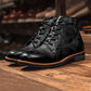 🔥Gratis levering - Vanntette, sklisikre og sklisikre Vintage Casual Chukka-støvler i ekte lær for menn