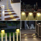 LED solcellelampe sti trapp utendørs vanntett vegglampe🔥Kjøp mer Spar mer
