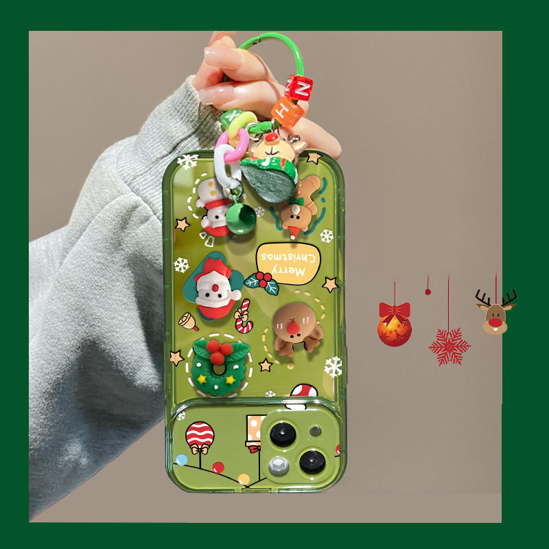 🎄Juletreanheng Flip Mirror-deksel til iPhone🎅