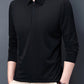 🔥 varmt salg🔥 Langermet skjorte med glidelås med lang erme for menn, langermet-Kjøp 2 og få gratis frakt